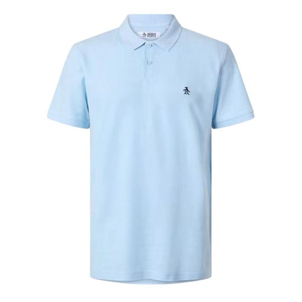 Original Penguin Mens Embroidered Logo Polo Shirt / Water
